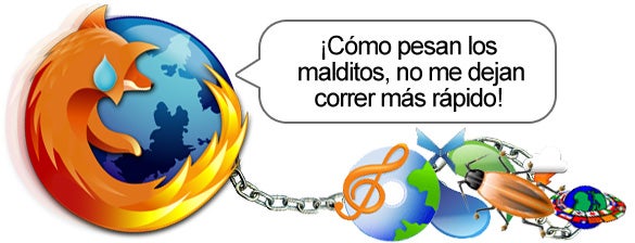 Firefox no puede correr porque tiene una pesada carga a sus espaldas