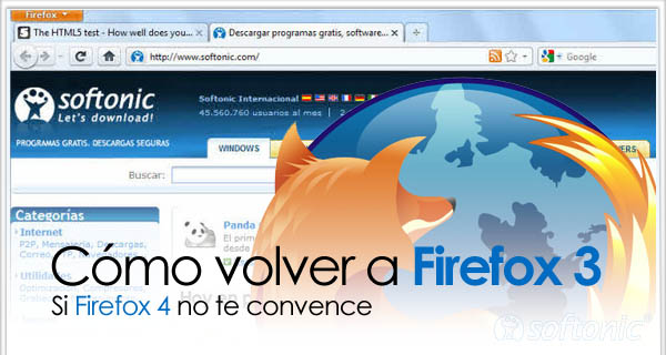 Cómo desinstalar Firefox 4 y volver a Firefox 3