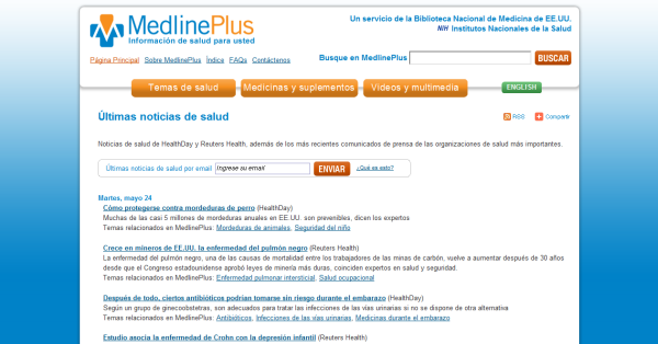 MedLinePlus Noticias