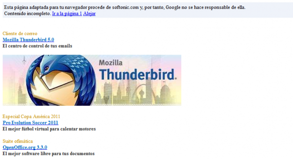 Softonic vía Google Transcoder Softonic vía Google Transcoder