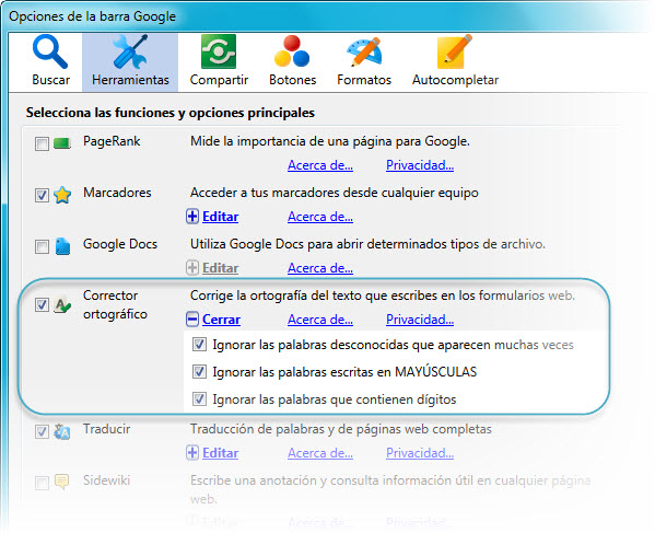 Barra Google