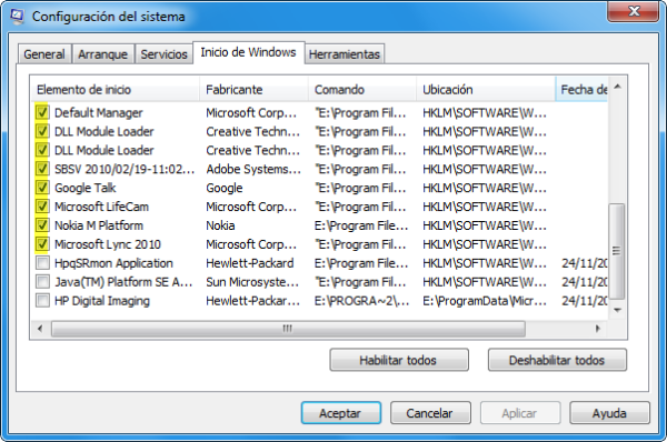 Msconfig
