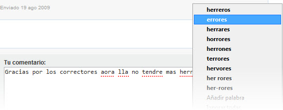 Opera corrigiendo
