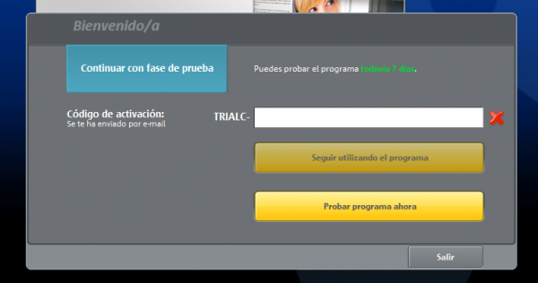 Introducir el número de serie Introducir el número de serie
