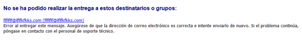 Error de dirección Error de dirección