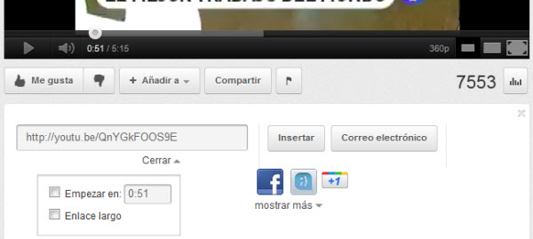 Compartir en YouTube
