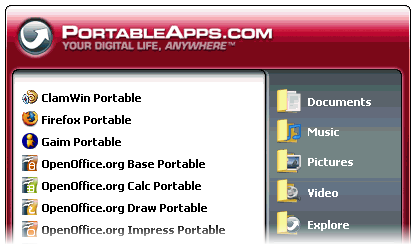 El lanzador de PortableApps