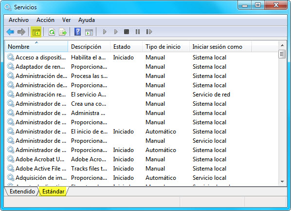 Visor de servicios Visor de servicios