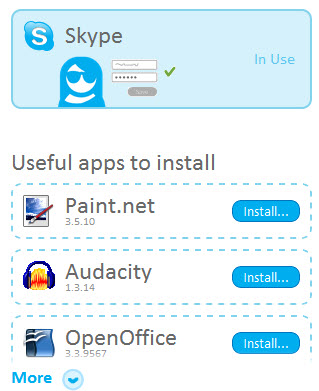 Skype y apps