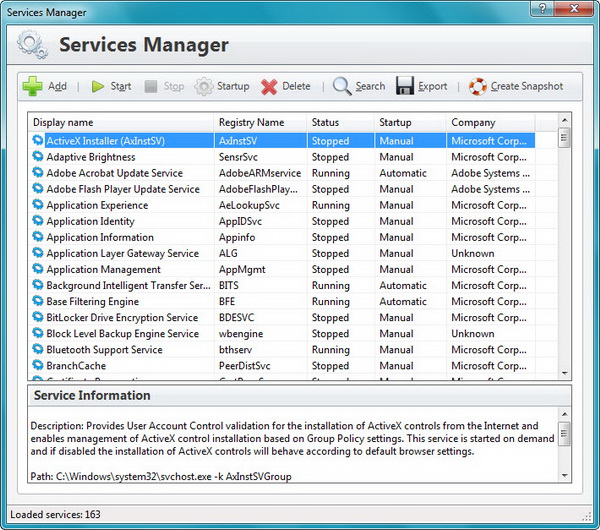 Gestor de servicios Gestor de servicios