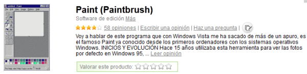 Opinion sobre Paint Opinion sobre Paint