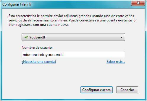 FileLink configurar FileLink configurar