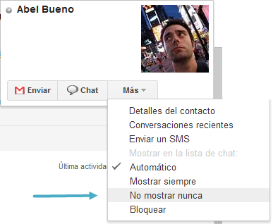 No mostrar