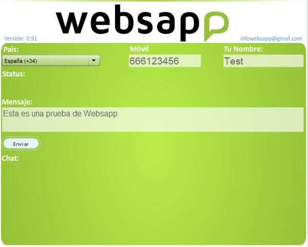 Interfaz Websapp