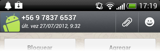 Número desde Websapp