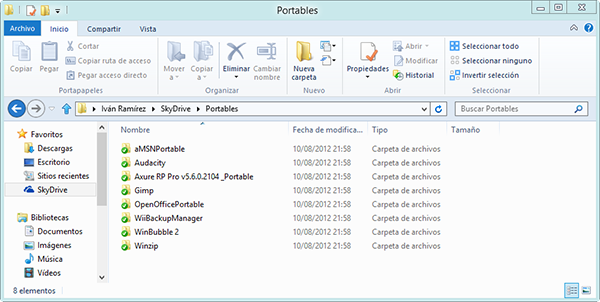 Explorador de Win 8