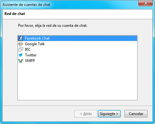 Asistente de cuentas de chat