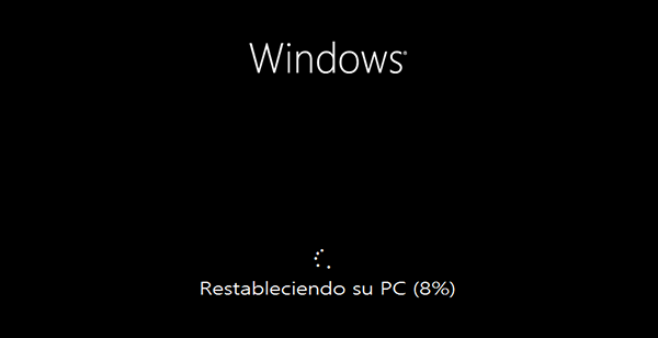 Restableciendo el PC Restableciendo el PC