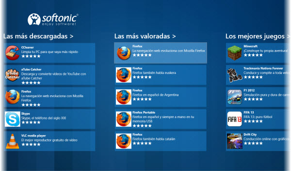 Las más descargadas