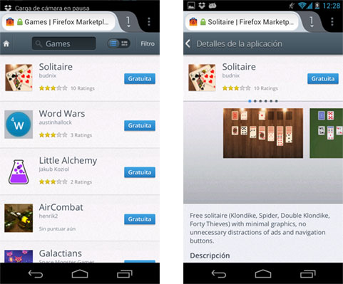 Mozilla Marketplace ficha