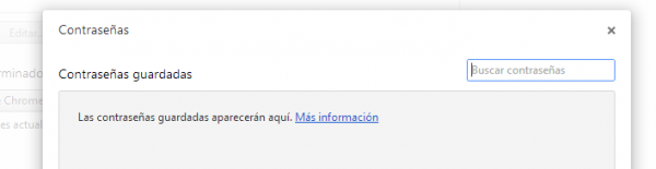 Google Chrome Contraseñas