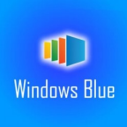 Un logo no-oficial de Windows Blue