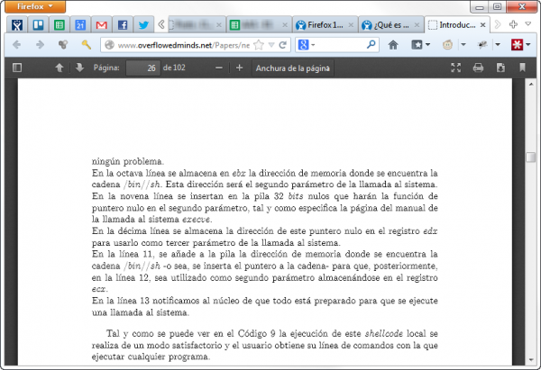 El lector PDF de Firefox 19 El lector PDF de Firefox 19