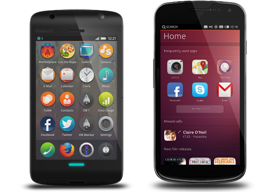 Firefox OS y Ubuntu Phone, cara a cara