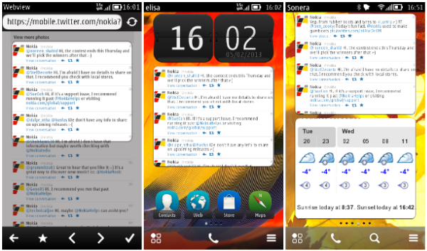 nokia belle symbian webview widget