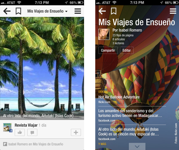 flipboard nueva version