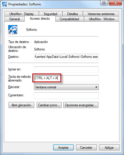 CTRL+ALT+X