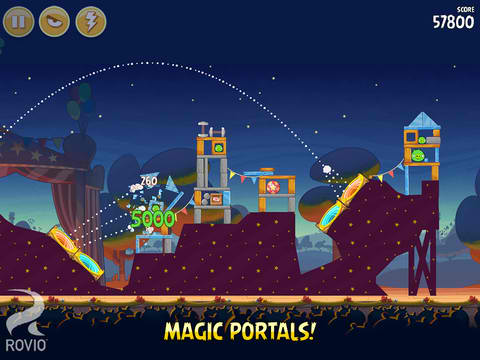 Angry Birds Seasons: jugar con portales