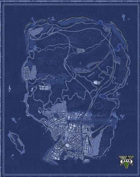 GTA 5 mapa GTA 5 mapa Los Santos