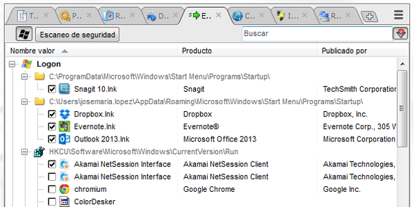 System Explorer Arranque Windows