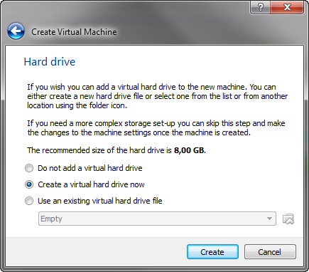 VirtualBox - Disk for Android x86