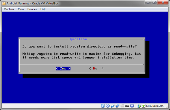 Read-write - Android x86