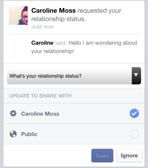 Relaciones en Facebook