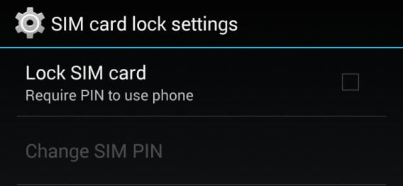 No PIN required