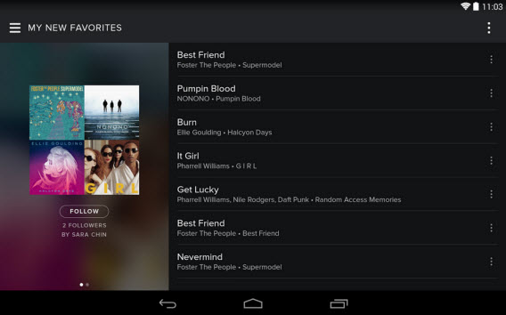 Spotify para Android