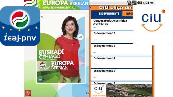 Las apps de PNV y CiU