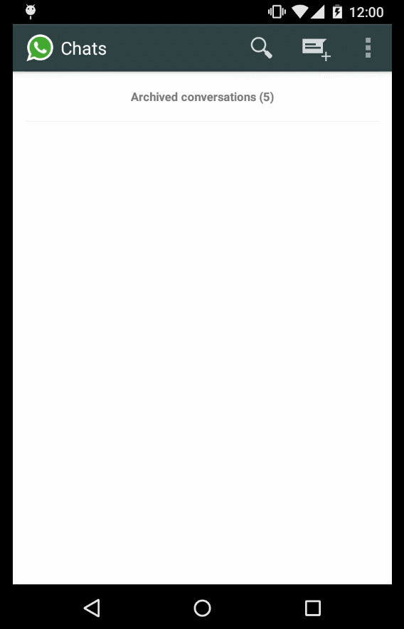 WhatsApp - Refresh contact list