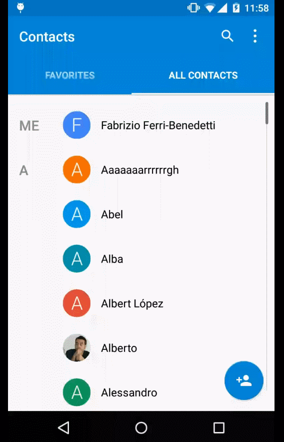 Add a new contact