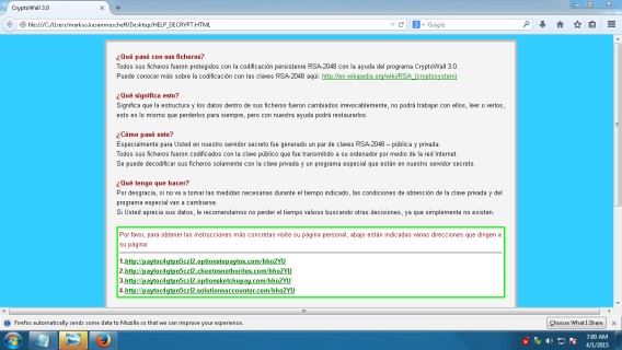 instrucciones cryptowall
