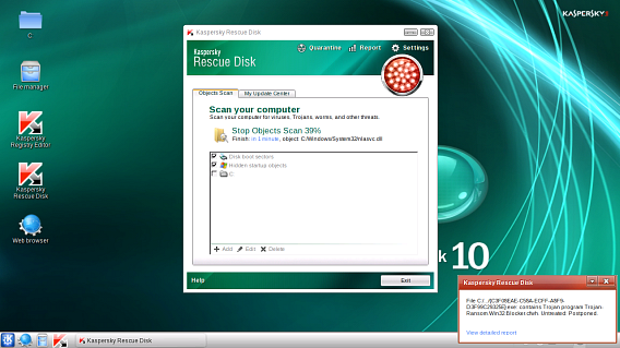 kaspersky rescue disk - cryptowall