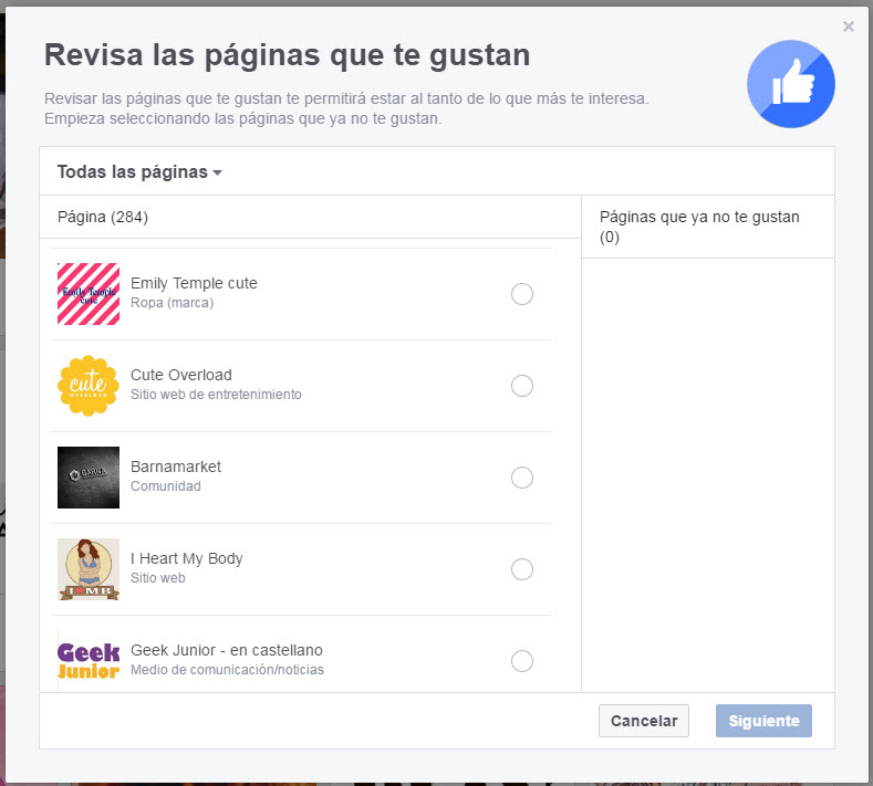 paginas que te gustan