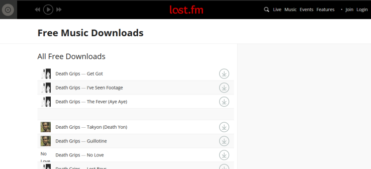 Descargar y escuchar música - lastfm