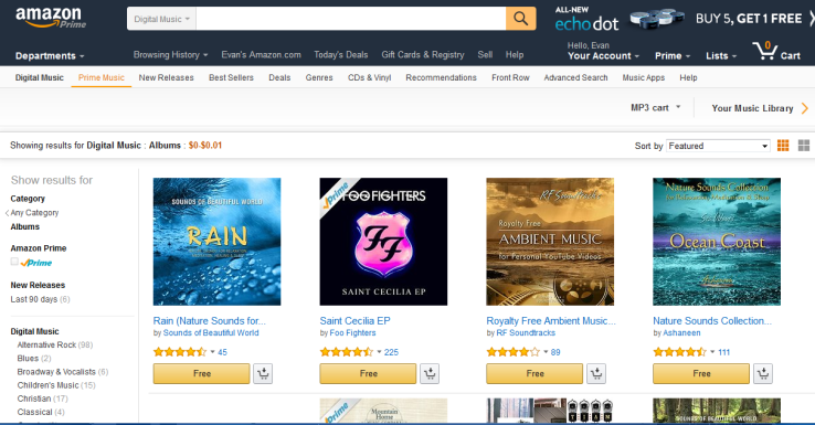 Descargar y escuchar música - Amazon