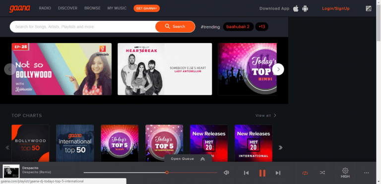 Descargar y escuchar música - Gaana