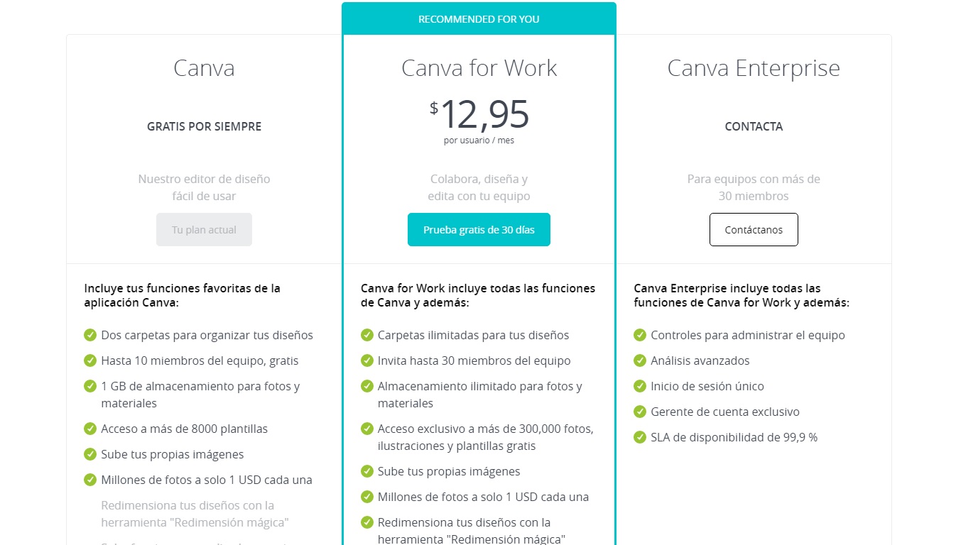 canvas aplicación para crear calendarios personalizados