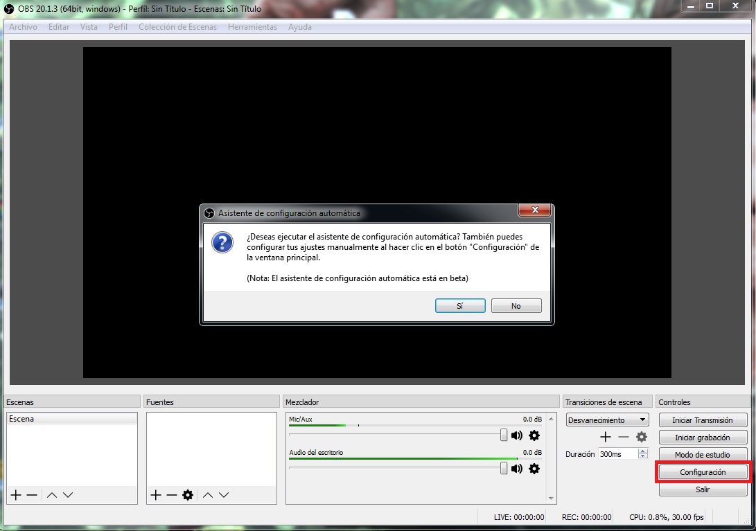 Configurar OBS para Twitch